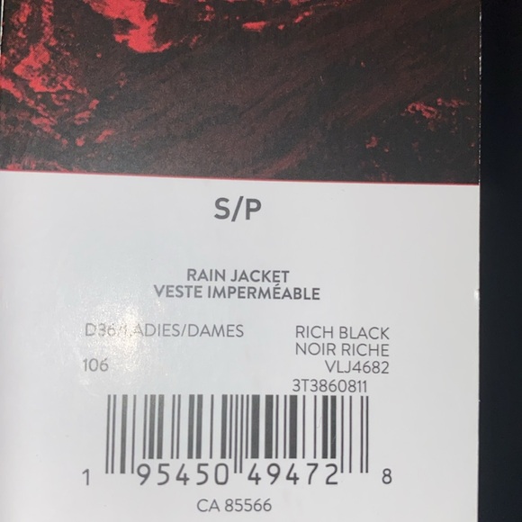 Swiss Tech Ladies Waterproof Rain Jacket with Hood Size Small Black - Picture 7 of 13